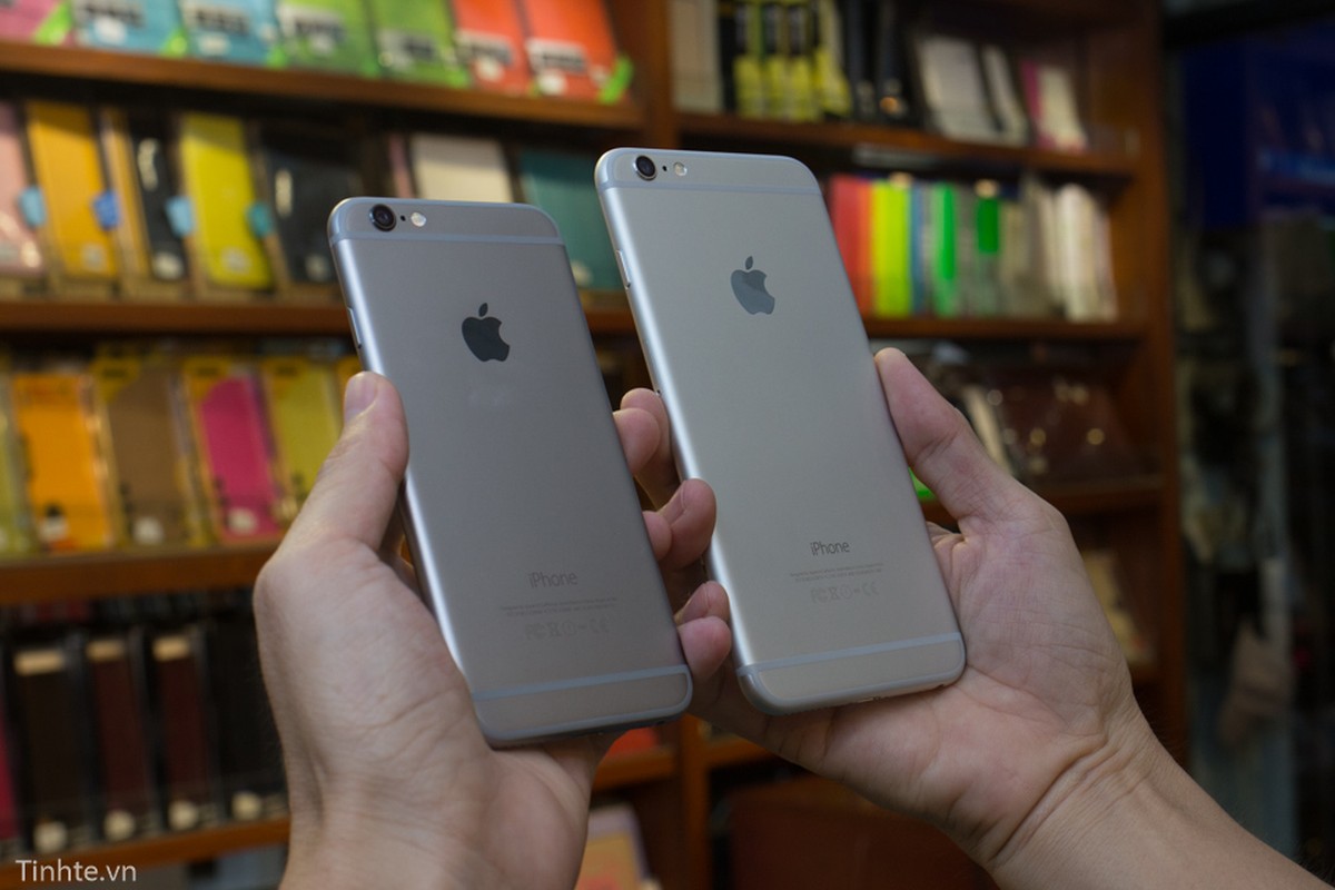 Hinh anh chiéc dien thoai iPhone 6 plus ve Viet Nam